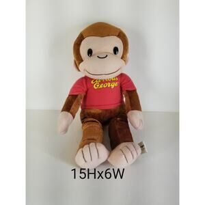 Kelly toy Curious George Monkey 15" Stuffed Animal Plush Toy